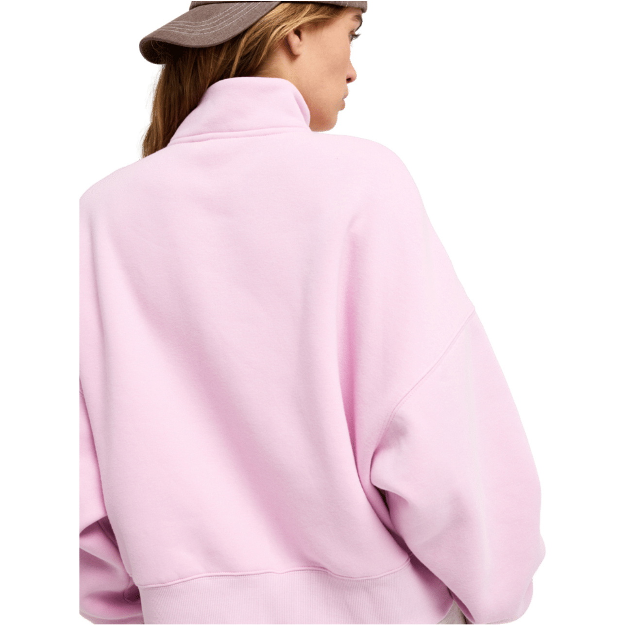 2026 Roxy Womens Everfree High Collar Sweatshirt ERJFT05137 - Pink Lavender